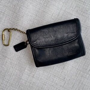 RARE Vintage Coach Black 7219 Multi Function Purse Mini